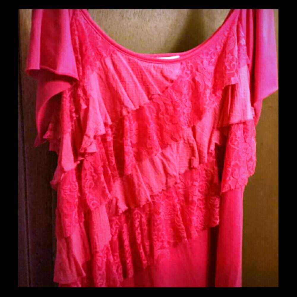 Ruffle Lace Top